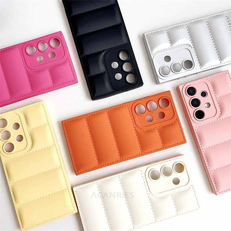 Candy Daunenjacke Silikon Hülle für Samsung Galaxy A15 A25 A35 A55 A16 A14 A24 A34 A54 5G in Pink - Bild 4