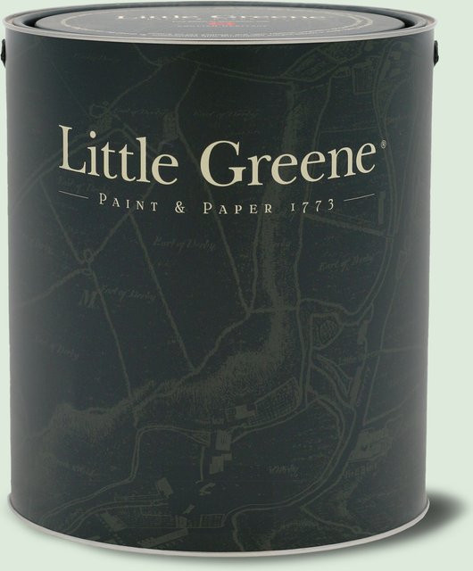 Little Greene Absolute Matt Emulsion Wandfarbe Hidey Hole 307 in Grün-Grau, 1 l - Bild 1