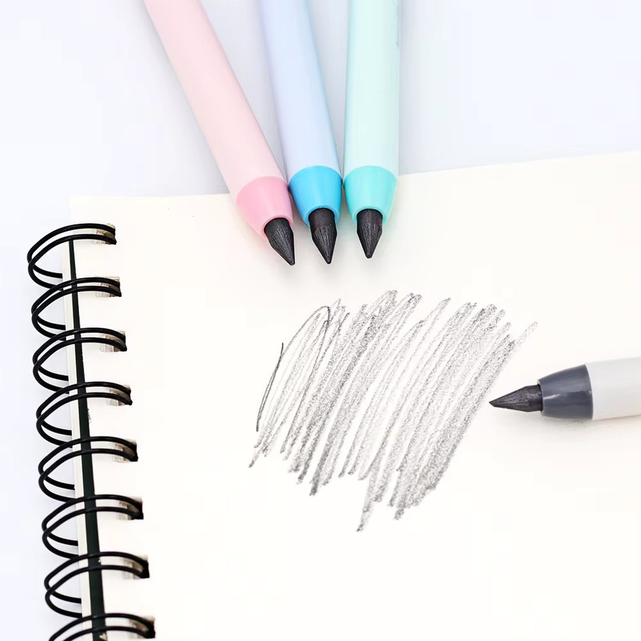 JOMPENS Mechanische Druckbleistifte Set mit 5,0 mm Graphitminen und Box in Schwarz und Grau - Bild 3