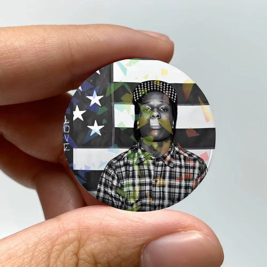 Brosche A-ASAP Rocky, Laser Abzeichen, Pin - Bild 6