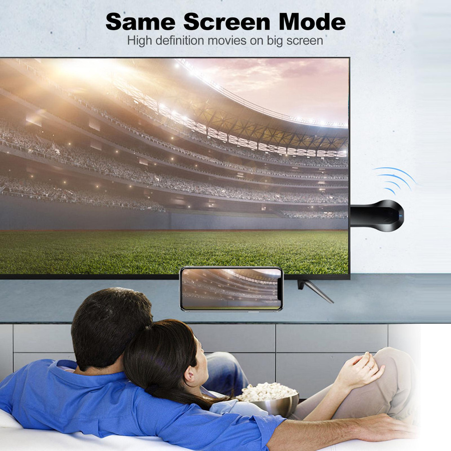 Ezcast HD108P Wireless Display Adapter M2 Miracast WiFi Screen Mirroring Receiver Dongle in Schwarz - Bild 6