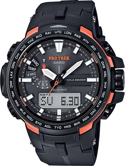 Casio Digitaluhr, Quarz, Edelstahl, Schwarz, Herren - Bild 1