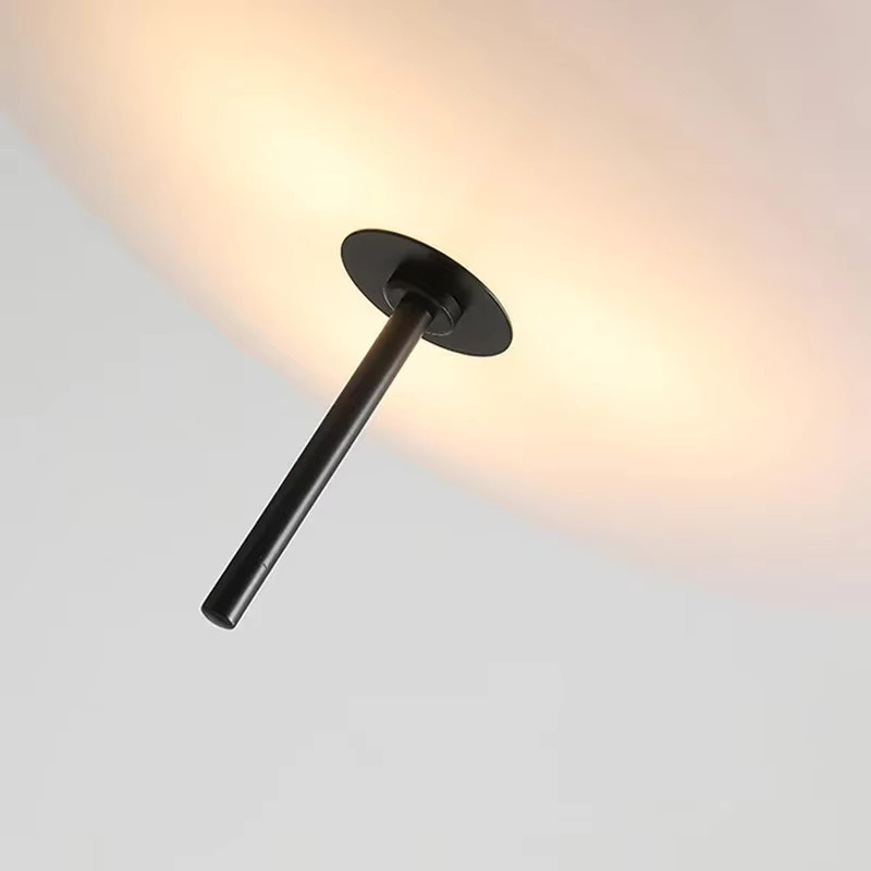 Astep Pendelleuchte aus Glas im Retro-Design für Schlafzimmer und Restaurants, weiß oder schwarz - Bild 3