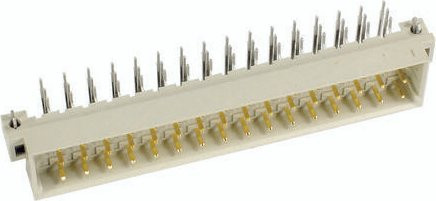 HARTING Messerleiste aus Messing in Weiß, 3 Reihen, Artikelnummer 09053486931 - Bild 1