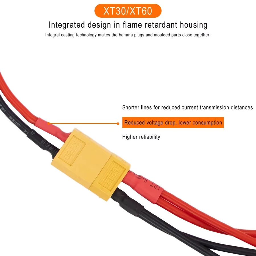 XT30 XT60 Verbindungskabel für Xiaomi M365 und Ninebot Pro Elektroroller zur Verbindung von externen Akkus oder Akku-Controllern - Bild 2