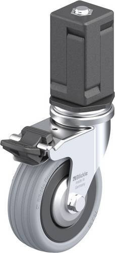 Blickle Lenkrolle LRA-VPA 75K-FI-FA-EV07 mit Feststeller, Rad-Durchmesser: 75 mm, Tragfähigkeit: 60 kg, Farbe: Grau/Schwarz - Bild 1