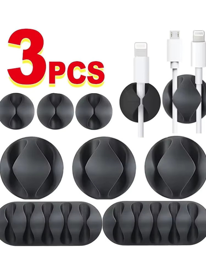 VORTNGLE USB Kabel Clip Organizer Runde Kabelhalter für Schreibtisch und Home Office - Bild 4