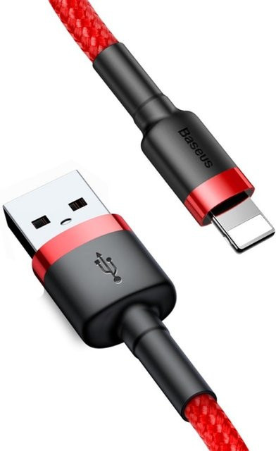 Baseus Cafule USB-A auf Lightning Daten- und Ladekabel, 18W, Rot, 0,5m - Bild 1