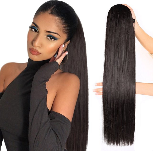Booming Hair Haarverlängerung Pferdeschwanz, synthetisch, 30 Zoll, Damen - Bild 1