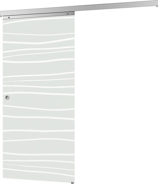 inova Glasschiebetür Mistral Komplettset mit Griffmuschel, transparent, B/H: 88,0 x 203,5 cm - Bild 1