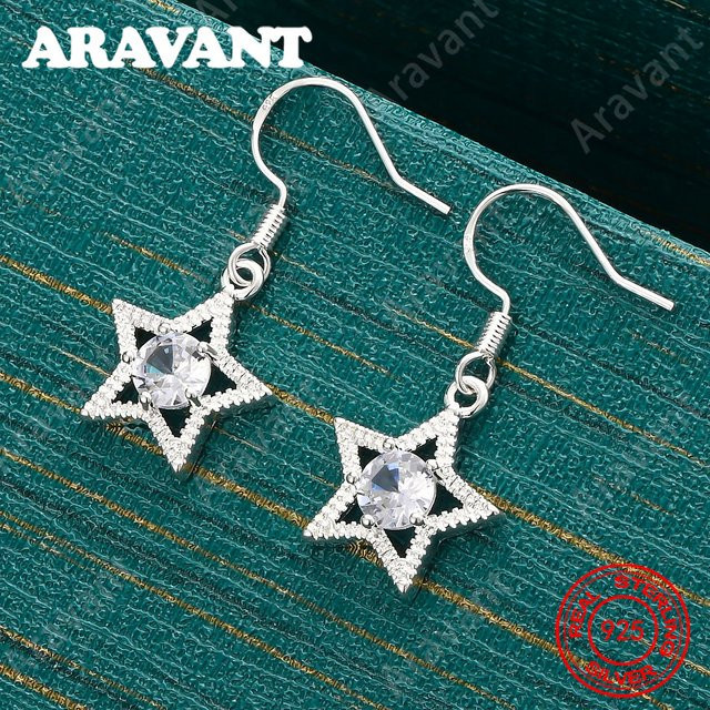 Ohrringe 925 Silber, Zirkonia, Damen - Bild 1