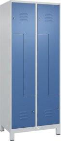 C+P Classic PLUS Z-Spind mit 4 Fächern, Füße, Zylinderschloss, B/T/H: 80 x 50 x 195 cm - Bild 1