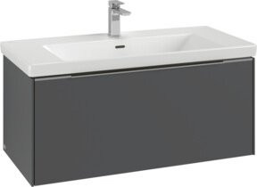 Villeroy & Boch Waschtischunterschrank Subway 3.0 Wandhängend in Blau und Grau Matt, B/T/H: 97,3 x 42,9 x 47,8 cm - Bild 1
