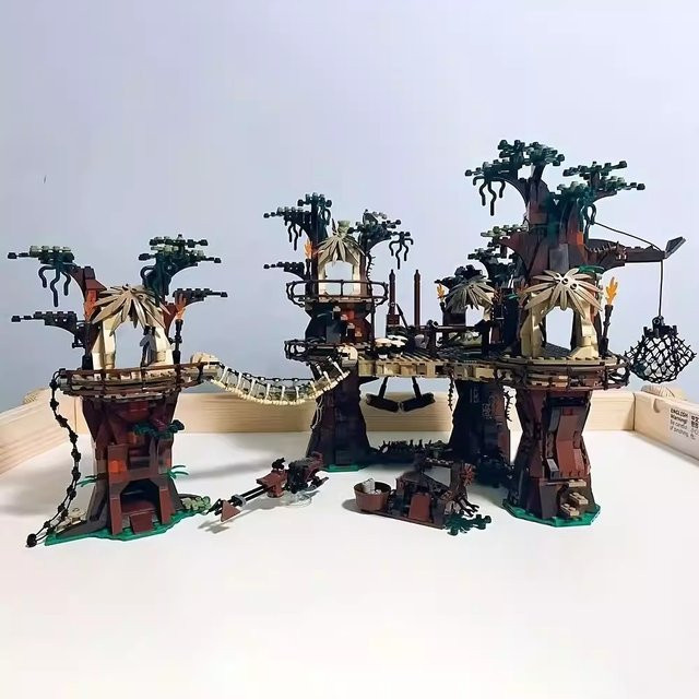 Star Wars Ewok-Dorf Straßenansicht-Baumodell, MOC, Baumodell - Bild 1