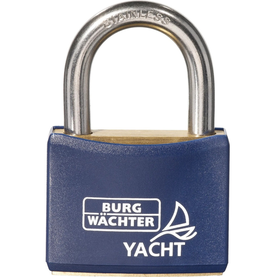 Burg Wächter Vorhängeschloss Yacht 460 NI 20 in Blau aus Messing - Bild 3