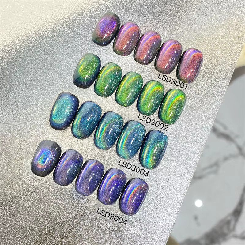HNDO Magnetpulver Holographisches Regenbogen-Katzenauge, Schimmernd - Bild 2