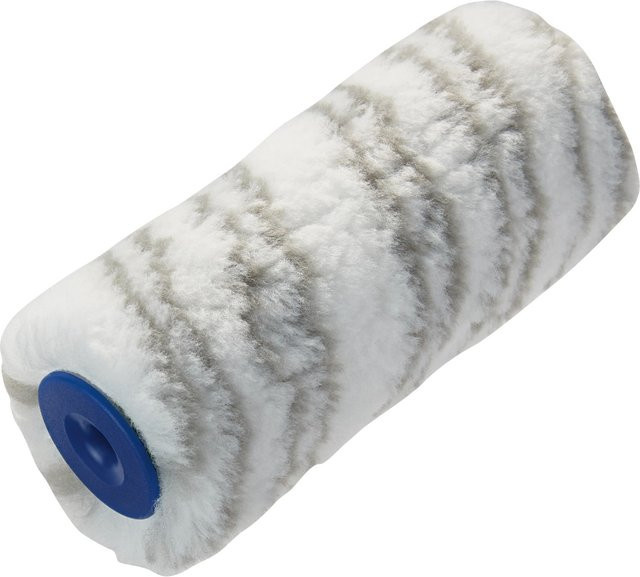 LUX-TOOLS Dispersionswalze Kurzflor aus Polyester in Weiß, Breite: 12 cm - Bild 1