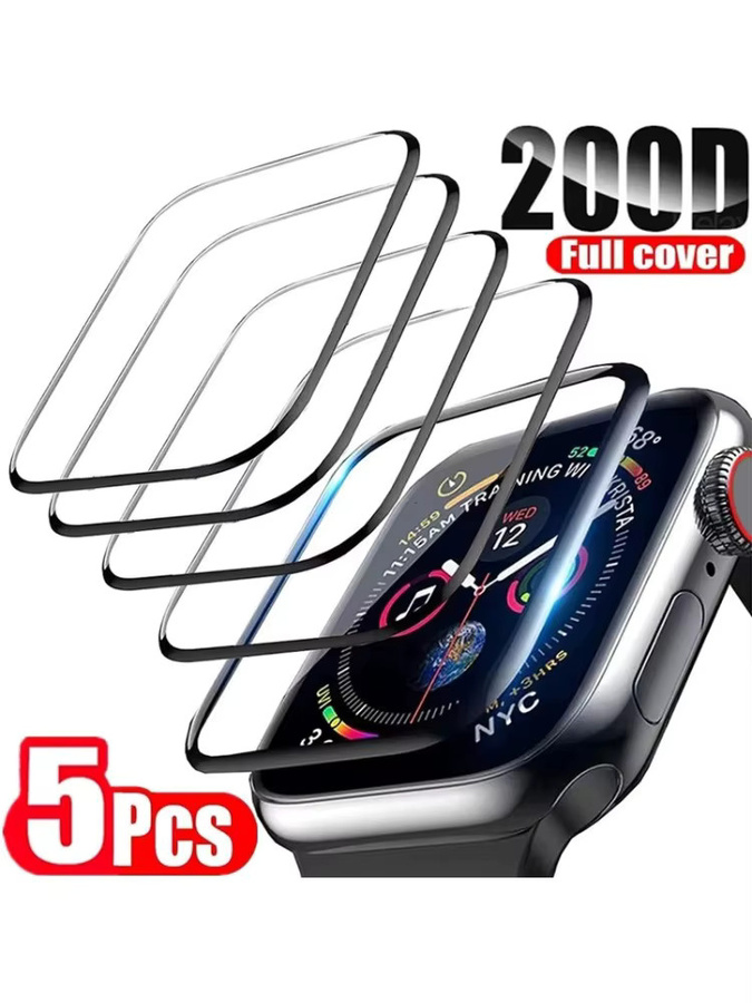 JBAILI 9D-HD Displayschutzfolie für Apple Watch und iWatch, transparent, kompatibel mit 38 mm, 40 mm, 41 mm, 42 mm, 44 mm und 45 mm - Bild 6