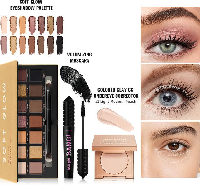 ibcccndc Beauty-Augen-Make-up-Kit, 3-teiliges Set, schimmernd, Unisex - Bild 1