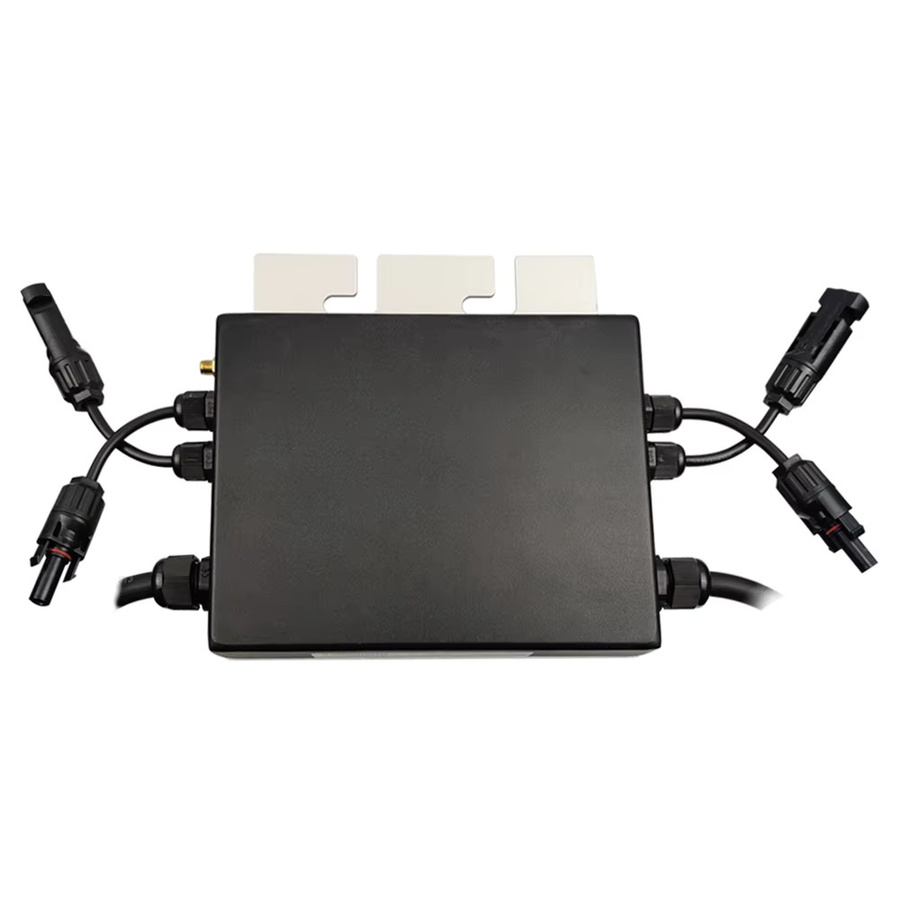 Netzgekoppelter Mikro-Solarwechselrichter mit MPPT und WiFi, 1KW (800W/600W), IP65 Schutzklasse, 20-60VDC Eingang, 120V/230V Ausgang, Farbe: Silber - Bild 5