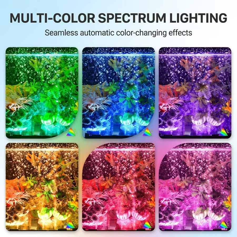 SEVEN MASTER USB LED Aquarium-Luftblasenlicht mit RGB-Farbwechsel in Schwarz - Bild 2