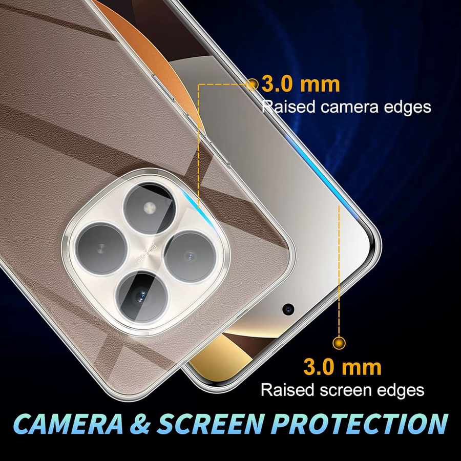 Transparente Ultra Dünne TPU Handyhülle mit Kameraschutz für Xiaomi Redmi Note 15 Pro Plus und POCO M8 4G 5G - Bild 3