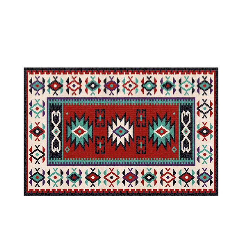 VIKAMA Europe Kilim Teppich in Multicolour für Wohnzimmer und Schlafzimmer, rechteckige Bodenmatte im Ethnic-Design, B/T: 60 x 40 cm - Bild 6