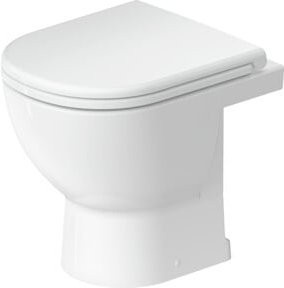 Duravit Stand-WC D-Code Compact Tiefspüler in Weiß mit senkrechtem Abgang, B/T: 37 x 48 cm - Bild 1
