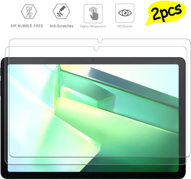 2 Stück Blackview Tab 9 WiFi 11 Zoll Displayschutzfolie aus gehärtetem Glas, ultraklar und kratzfest, transparent - Bild 1