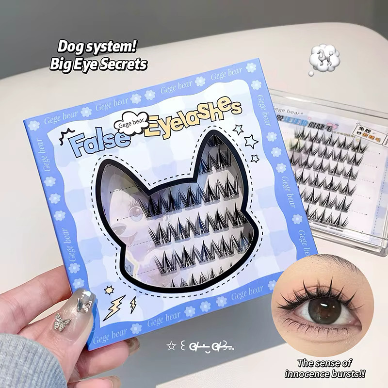 Gege Bear Falsche Wimpern, segmentiert, natürlich - Bild 2