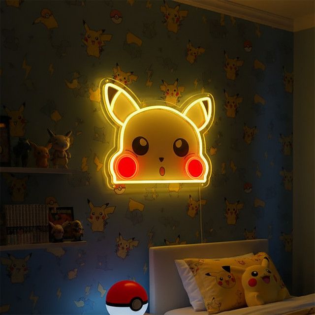 Bandai Anime Pokemon One Piece Acryl Neon LED Licht Kunstwerk für deine Dekoration - Bild 1