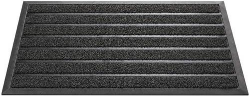Siena HOME Fußmatte V19555 Anthrazit gestreift B: 45 cm, L: 75 cm, H: 1,2 cm - Bild 1