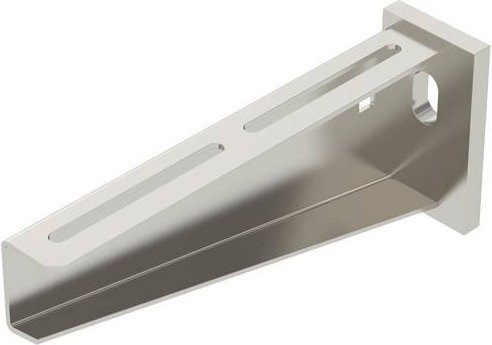 OBO Bettermann Wand- und Stielausleger aus Metall in Silber, Breite: 21,0 cm, Höhe: 9,0 cm - Bild 1