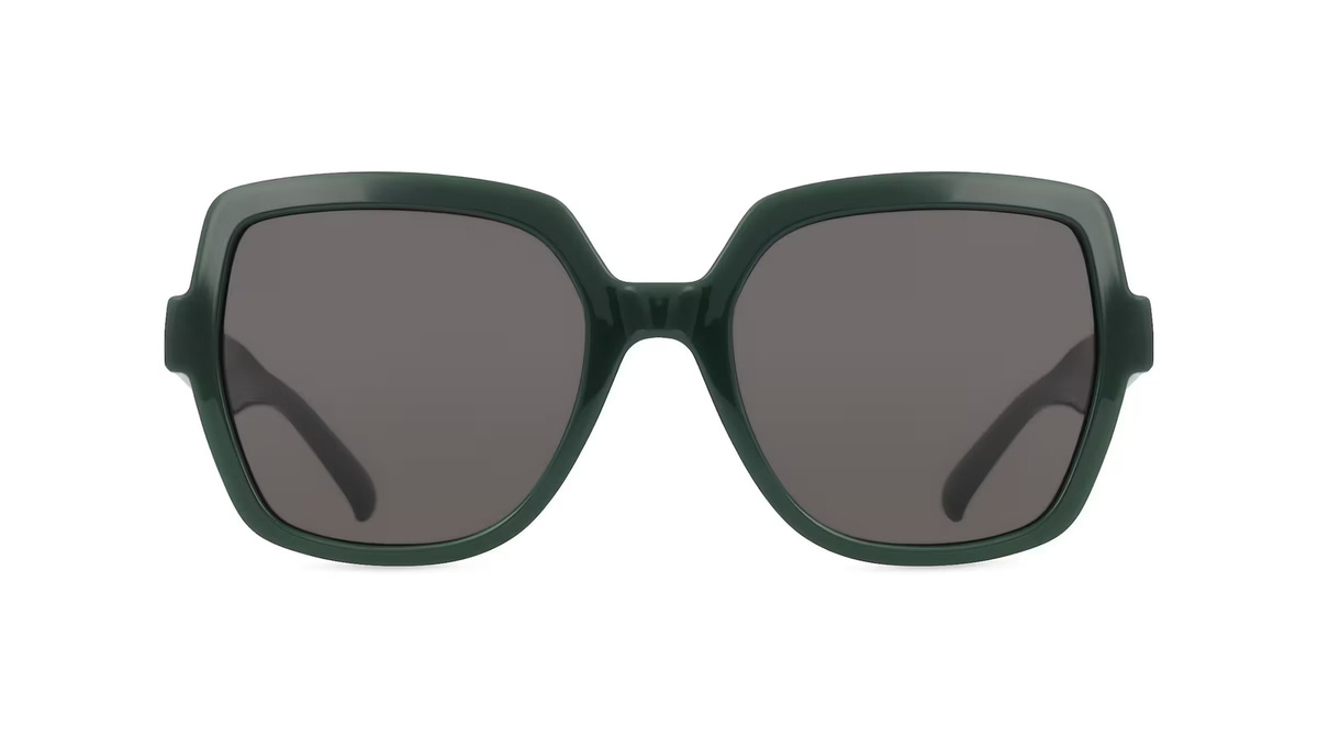 Fielmann MI 048 SUN FA CHLOE Sonnenbrille, Vollrand, Quadratisch, Acetat, Damen, Grün - Bild 1
