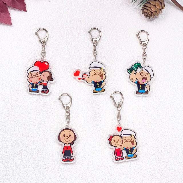 Schlüsselanhänger Popeye der Seemann, Acryl, Bunt, Unisex - Bild 1