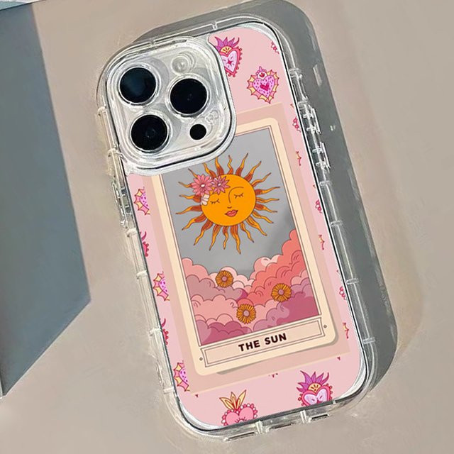 Spiegel-Handyhülle mit Sonnenmuster für Apple iPhone Modelle in Multicolour - Bild 1
