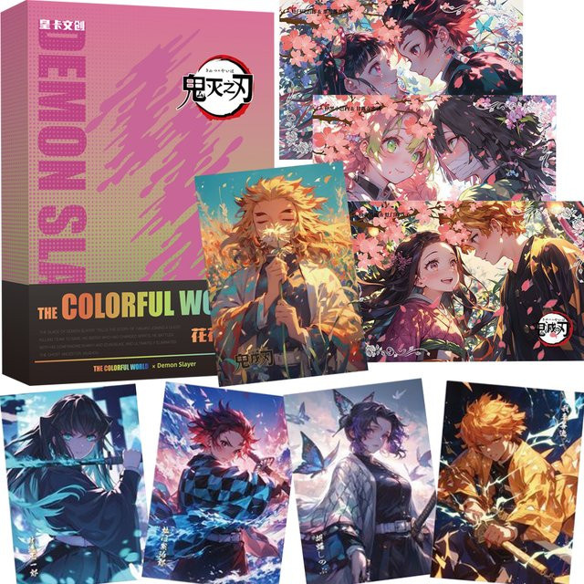 Bandai Demon Slayer Anime-Farbpapier-Sammelkarten, Set / Bundle - Bild 1