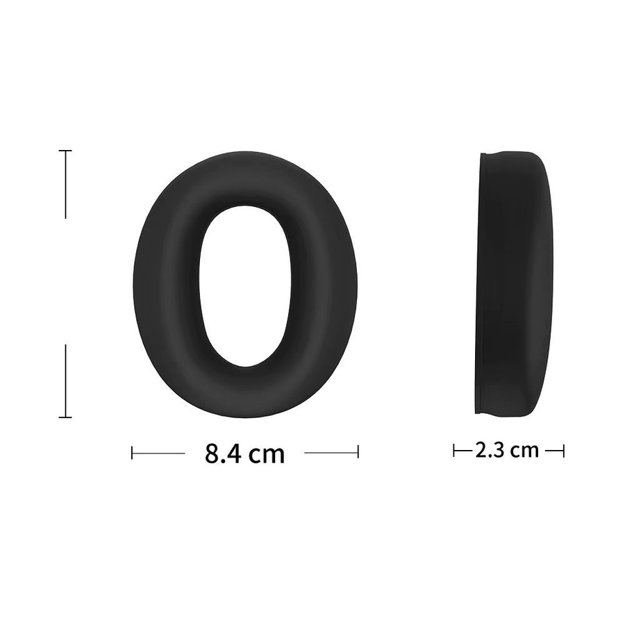 Silikon Schutzhülle für Sony WH-CH720N Bluetooth On-Ear Kopfhörer in Schwarz - Bild 2