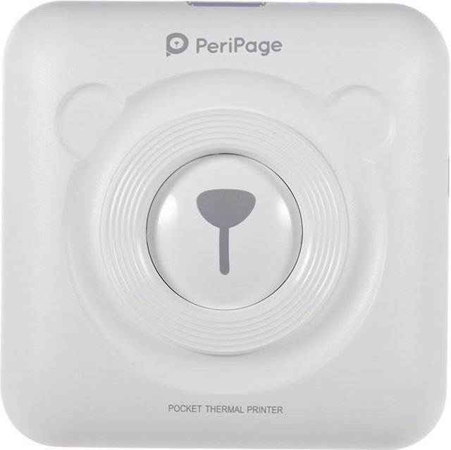 PeriPage Pocket BT Wireless Thermal Photo Printer für Android und iOS in Weiß - Bild 1