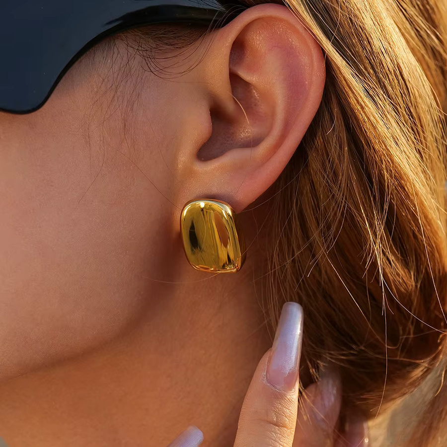 Erpels Ohrstecker, Goldfarbe, Damen - Bild 3