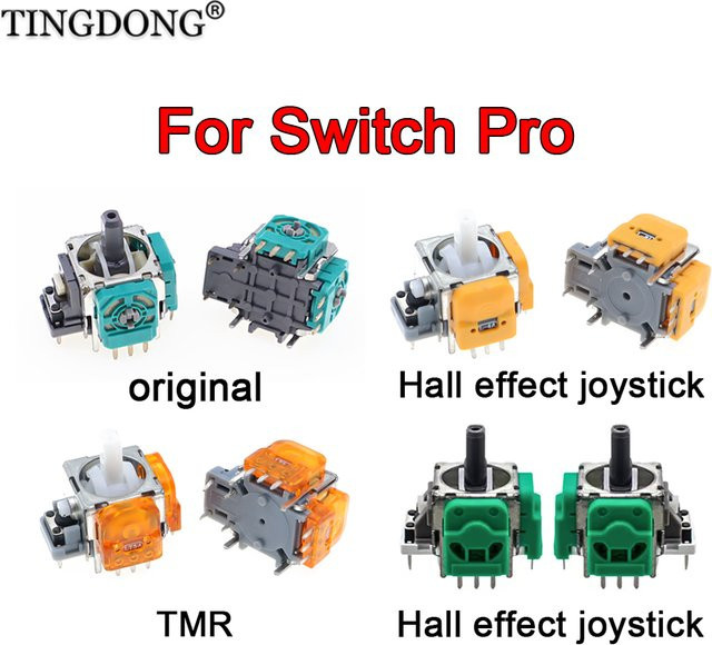 TingDong Ersatz-3D-Analog-Joystick für Nintendo Switch Pro mit Hall-Effekt-Technologie zur Vermeidung von Stick-Drift für deine Gamepad-Reparatur - Bild 1