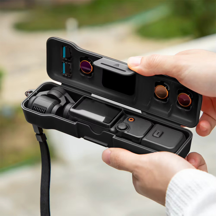 ALLOET Flip-Open Schutzhülle aus verschleißfestem PC-Hartmaterial für Outdoor-Vlog-Zubehör - Bild 2