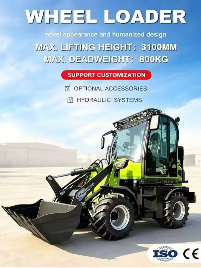 DCNB Mini-Lader mit Yanmar Dieselmotor in Grün, Kompakter Frontlader als Bobcat-Alternative - Bild 5