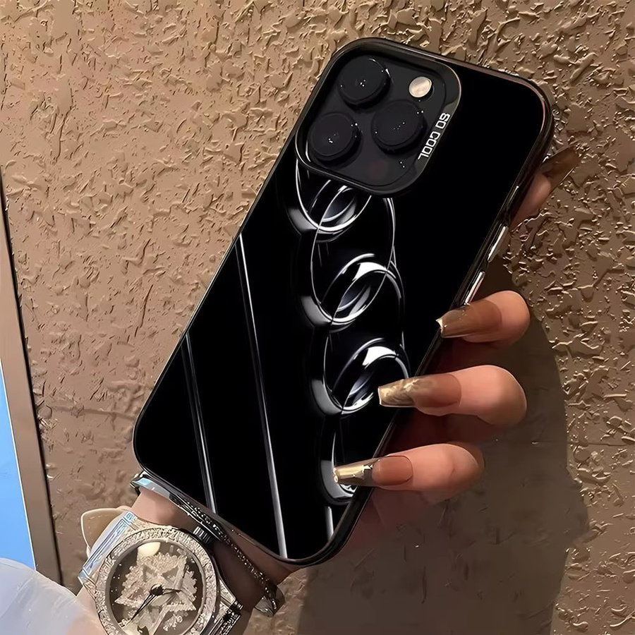 Potdemiel Handyhülle im Audi Sportwagen Design für iPhone 11 bis iPhone 17 Pro Max in Schwarz und Silber als Hartschalen-Cover - Bild 1
