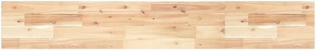 vidaXL Tischplatte aus Akazienholz in Natur Braun, Rechteckig, B: 140 cm, T: 20 cm, H: 2 cm - Bild 1