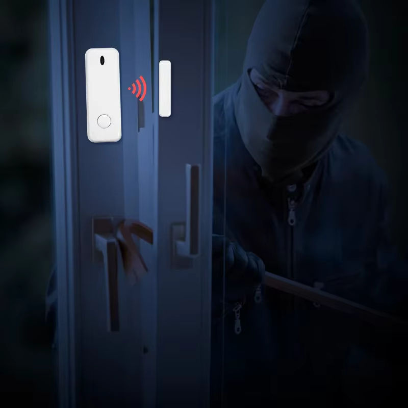KERUI D10 Drahtloser Magnetkontakt Sensor Alarm 433 MHz für Fenster und Türen in Weiß - Bild 4