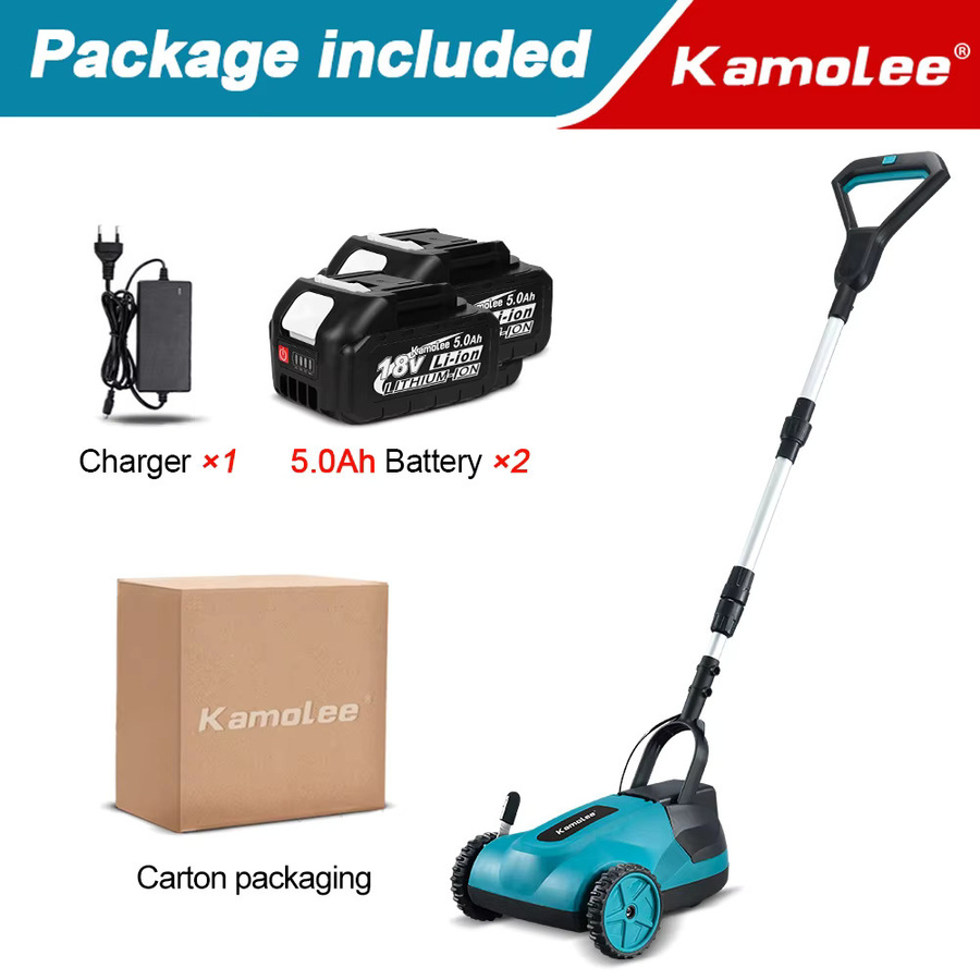 Kamolee bürstenloser elektrischer Rasenmäher, kabelloser Gartenschneider mit 3 Höhenverstellungen, kompatibel mit Makita LXT 18V Akku - Bild 4
