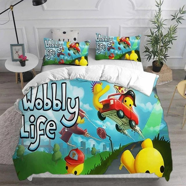 Bettwäsche Set Wobbly Life 3D Design von JMG Household Supplies, Mehrfarbig, B/H: 140 x 210 cm - Bild 1
