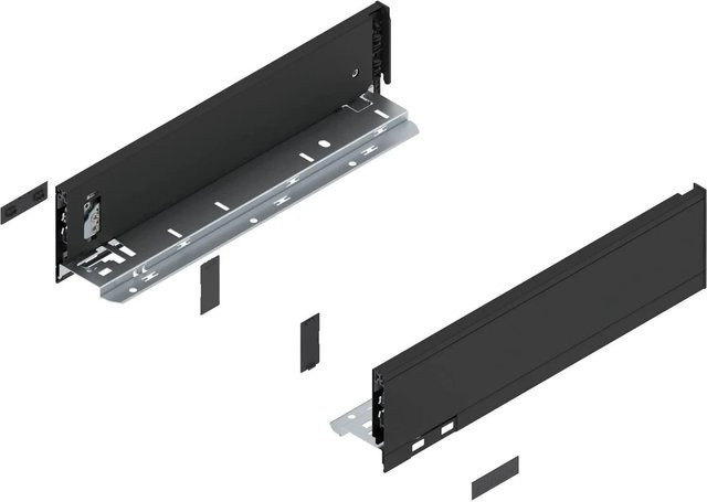 Blum Zarge Legrabox Pure Höhe M Nennlänge 350 mm Carbonschwarz Matt - Bild 1