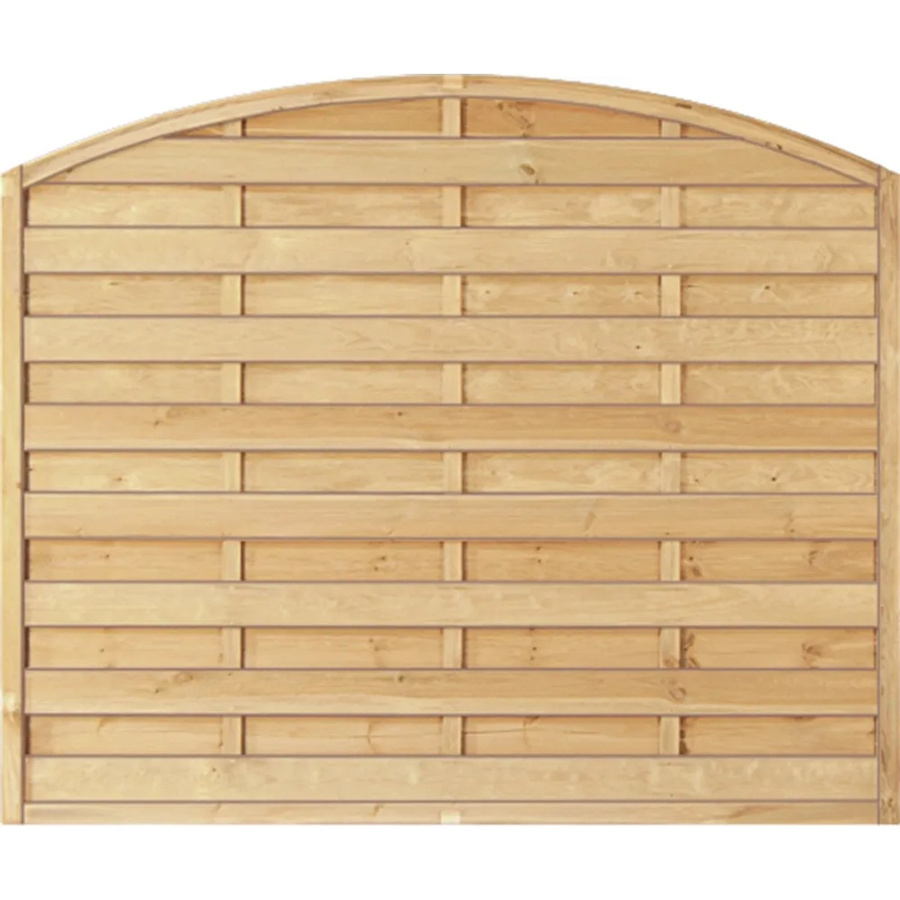 T & J Sichtschutzzaun Maxi-Bogen-Serie aus kesseldruckimprägniertem Holz in Grün, Höhe: 180 cm, Breite: 150 cm, Tiefe: 130 cm - Bild 1